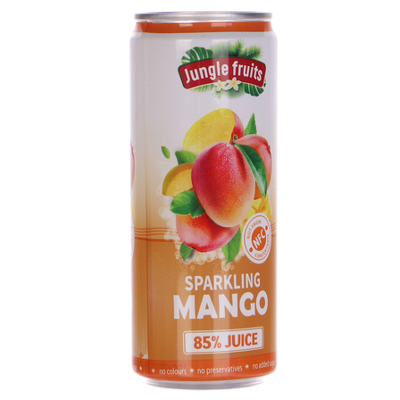 Napój gazowany z sokiem z mango 330ml JUNGLE FRUITS (4)