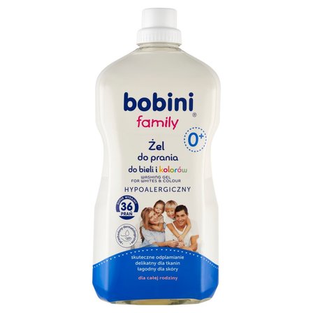 bobini Family Żel do prania hypoalergiczny do bieli i kolorów 1,8 l (36 prań) (1)