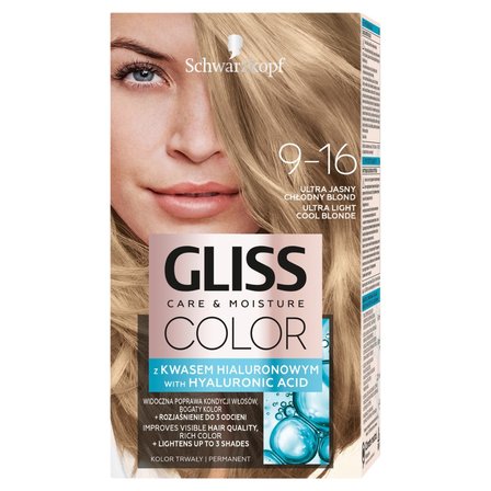 Gliss Color Care & Moisture Farba do włosów 9-16 ultra jasny chłodny blond (1)