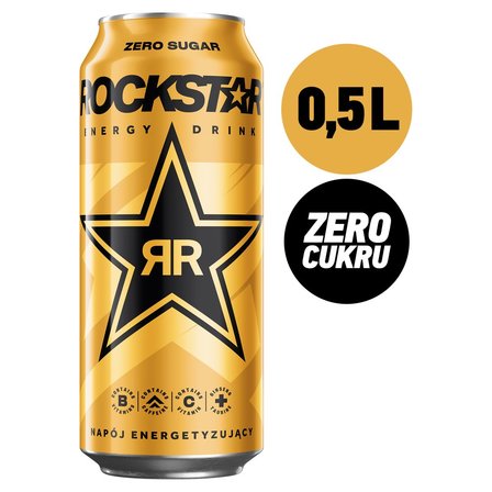 Rockstar Gazowany napój energetyzujący bez cukru 500 ml (2)