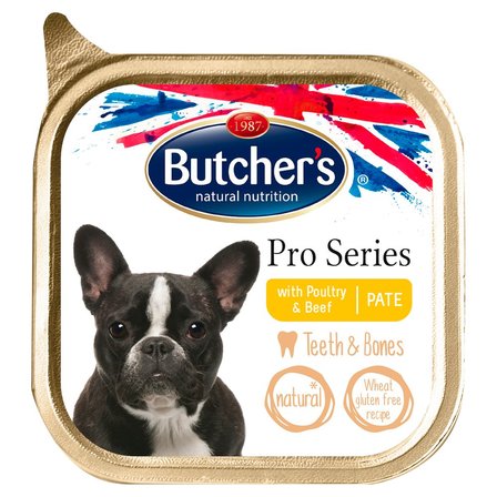 Butcher's Pro Series Karma dla psów dorosłych pasztet z drobiem i wołowiną 150 g (1)