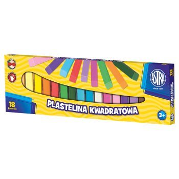 ASTRA PLASTELINA KWADRATOWA 18 KOLORÓW (1)