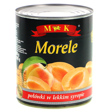 MK MORELE POŁÓWKI W LEKKIM SYROPIE 820G (6)