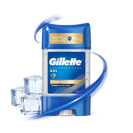 Gillette Clear Gel Champion Gold Antyperspirant i dezodorant dla mężczyzn 70 ml (2)