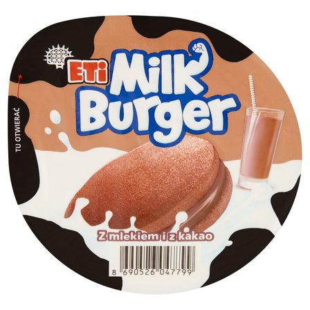 Eti Milk Burger Kakaowe ciastko z mlekiem i z kakao 35 g (1)