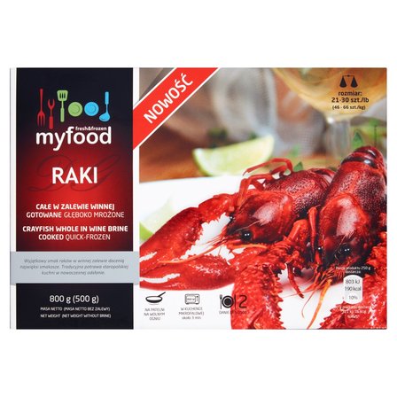 MyFood Raki całe gotowane w zalewie winnej 800 g (1)