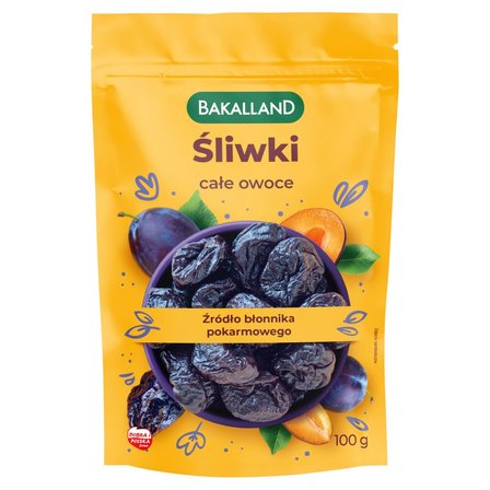 Bakalland Śliwki całe owoce 100 g (1)