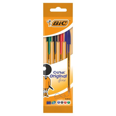 BiC Cristal Original Fine Długopis 4 sztuki (1)