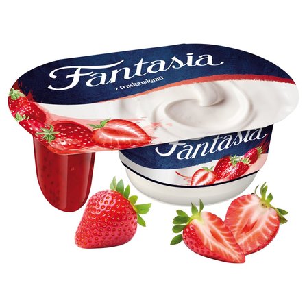 Fantasia Jogurt kremowy z truskawkami 118 g (2)
