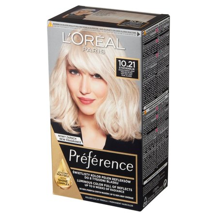 L'Oréal Paris Préférence Farba do włosów bardzo bardzo jasny perłowy blond 10.21 Stockholm (2)