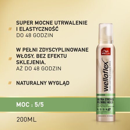 Wella Wellaflex Flexible Ultra Strong Hold Pianka do włosów 200 ml (3)