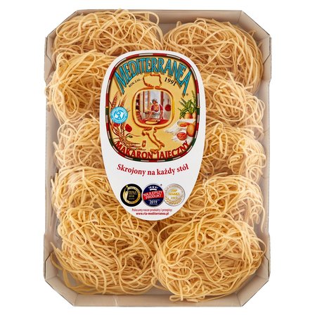 Mediterranea Makaron jajeczny 102 wstążka wąska 500 g (1)