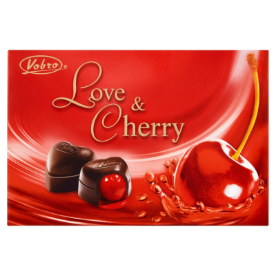 Vobro Love & Cherry Czekoladki nadziewane wiśnią w alkoholu 187 g (1)