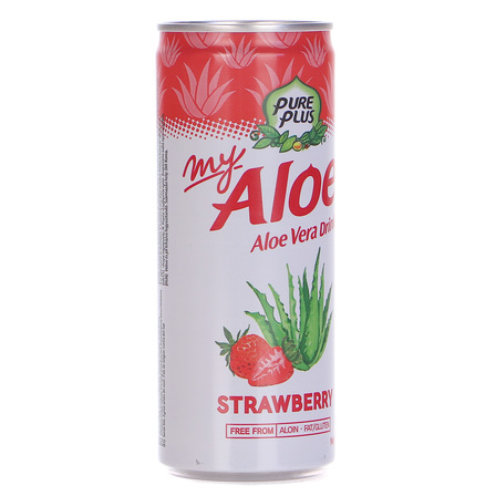 Pure plus my aloe vera Drink napój z aloesem o smaku truskawkowym 240ml (11)