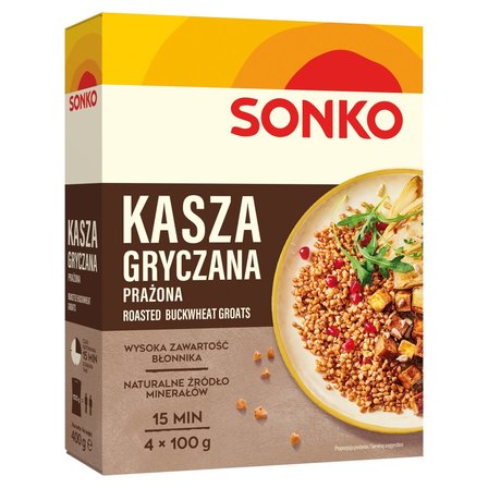 Sonko Kasza gryczana prażona 400 g (4 x 100 g) (1)