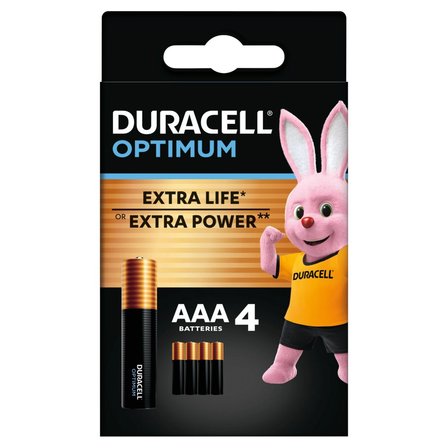 Duracell Optimum AAA MX2400 1.5 V/B Baterie alkaliczne 4 sztuki (1)