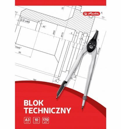 HERLITZ BLOK TECHNICZNY  A3 10 KARTEK (1)