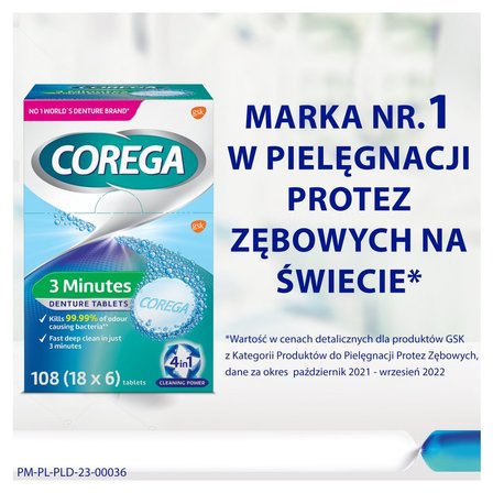 Corega Tabs Tabletki do czyszczenia protez zębowych 6 sztuk (7)