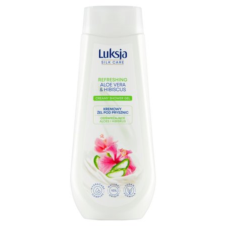 Luksja Silk Care Kremowy żel pod prysznic odświeżające aloes i hibiskus 500 ml (1)