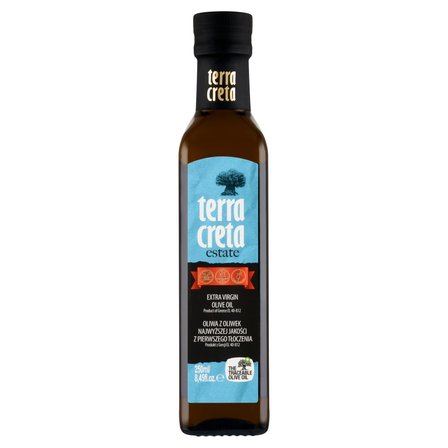 Terra Creta Oliwa z oliwek najwyższej jakości z pierwszego tłoczenia 250 ml (1)