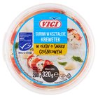 Vici Surimi w kształcie krewetek w oleju o smaku czosnkowym 320 g (1)