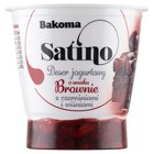 Bakoma Satino Deser jogurtowy o smaku brownie z czereśniami i wiśniami 145g (1)