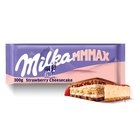 Milka Mmmax Herbatnik nadzienie o smaku sernika i nadzienie truskawkowe w czekoladzie mlecznej 300 g (6)