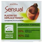 Joanna Sensual Plastry do depilacji twarzy włosy mocne 16 sztuk i Tubka z oliwką łagodzącą 10 ml (1)