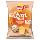 Lay's Oven Baked Pieczone formowane chipsy ziemniaczane o smaku kurek w śmietanowym sosie 110 g (1)