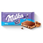 Milka Czekolada mleczna z nadzieniem mlecznym pokruszone kawałki herbatników z czekoladą 100 g (6)