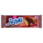 Jeżyki Herbatniki w czekoladzie deserowej wiśniowe 140 g (1)