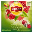 Lipton o smaku Malina i granat Herbata zielona aromatyzowana 28 g (20 torebek) (1)