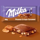 Milka Czekolada mleczna z orzeszkami ziemnymi kawałkami karmelu i chrupkami zbożowymi 90 g (5)