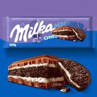 Milka Mmmax Oreo Herbatniki kakaowe i nadzienie mleczne o smaku waniliowym 300 g (5)