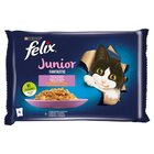 Felix Fantastic Junior Karma dla kociąt wybór smaków w galaretce 340 g (4 x 85 g) (1)