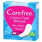 Carefree Cotton Feel Normal Wkładki higieniczne zapach aloesowy 56 sztuk (2)