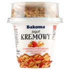 Bakoma Jogurt kremowy z owsianką truskawkową i granolą z pestkami dyni i słonecznika 230 g (1)