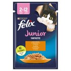 Felix Fantastic Junior Karma dla kociąt kurczak w galaretce 85 g (1)