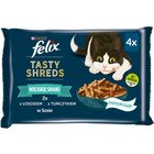 Felix Tasty Shreds Karma dla dorosłych kotów rybne smaki w sosie 320 g (4 x 80 g) (2)