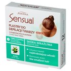 Joanna Sensual Plastry do depilacji twarzy skóra wrażliwa 12 sztuk + Tubka z oliwką łagodzącą 10 ml (2)