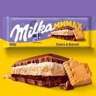 Milka Mmmax Czekolada mleczna z herbatnikiem i nadzieniem kakaowym 300 g (3)