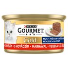 Gourmet Gold Karma dla kotów mus z wołowiną 85 g (1)