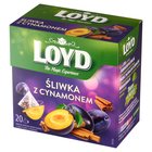 Loyd Herbatka owocowa aromatyzowana o smaku śliwki z cynamonem 40 g (20 x 2 g) (2)