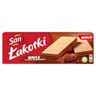 San Łakotki Wafle o smaku czekoladowym 146 g (1)