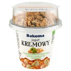 Bakoma Jogurt kremowy z owsianką jabłkowo-orzechową i granolą z pestkami dyni i słonecznika 230 g (2)