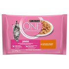 PURINA ONE Junior Karma dla kociąt z kurczakiem i marchewką 340 g (4 x 85 g) (1)