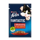 Felix Fantastic Karma dla kotów z wołowiną w galaretce 85 g (2)