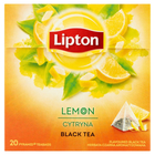 Lipton Herbata czarna aromatyzowana cytryna 34 g (20 torebek) (2)