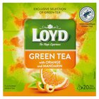 Loyd Herbata zielona aromatyzowana o smaku pomarańczy i mandarynki 30 g (20 x 1,5 g) (1)