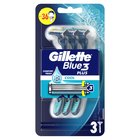 Gillette Blue3 Plus Cool, maszynki jednorazowe dla mężczyzn, 3 sztuk (1)